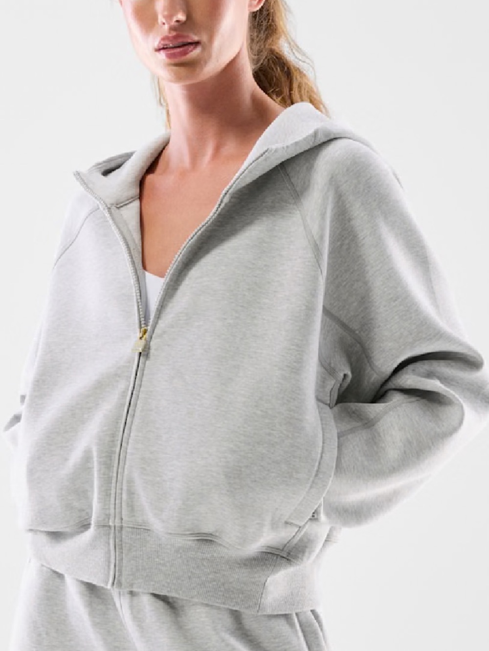 Aritzia Golden FormaFleece Oxygen Zip Hoodie